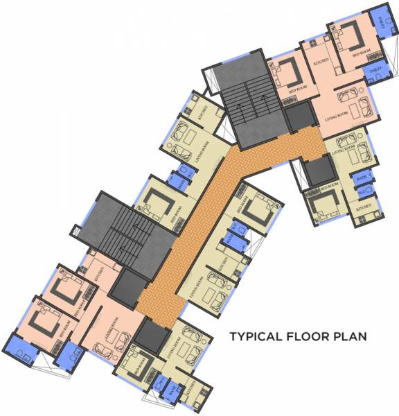  ave-maria Ave Maria Apartment Typical Cluster Plan