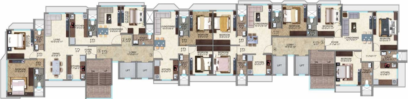  jainson phase 1 Kamla Jainson Typical Cluster Plan