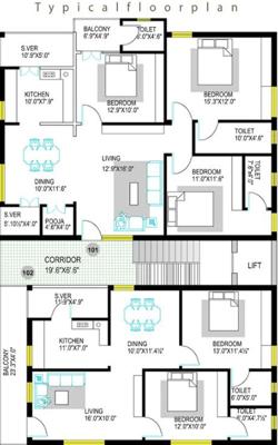 Images for Cluster Plan of Mourya Sannidhi