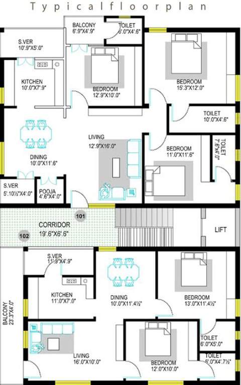 Images for Cluster Plan of Mourya Sannidhi