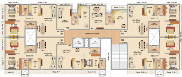 Images for Cluster Plan of Hirani Samruddhi CHS