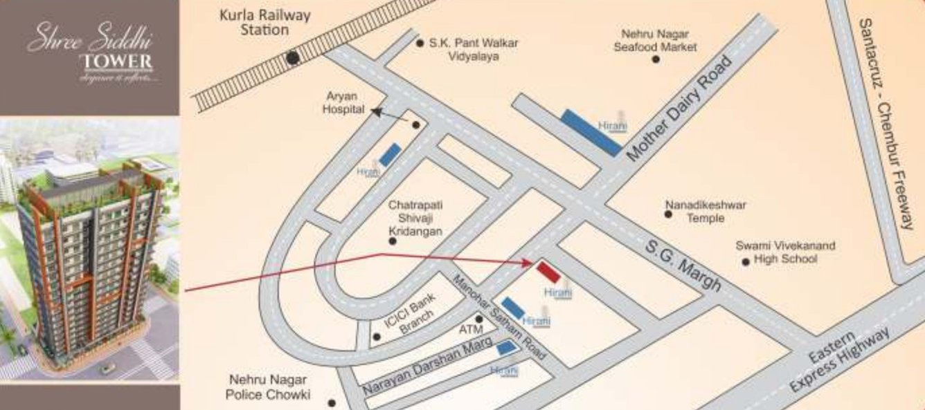 Images for Location Plan of Hirani Shree Siddhi Tower