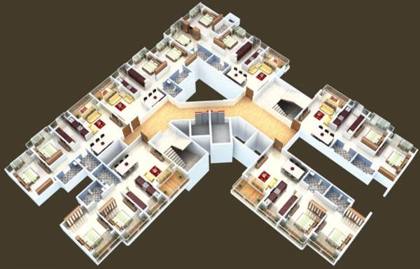 Images for Cluster Plan of Triveni Majesta