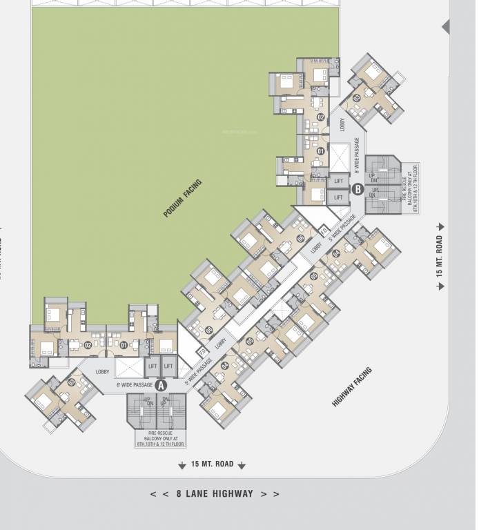  luxuria TRICITY LUXURIA Cluster Plan