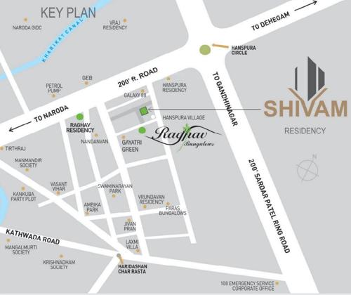  residency Images for Location Plan of Shivam Shivam Residency