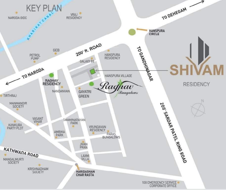  residency Images for Location Plan of Shivam Shivam Residency
