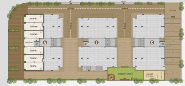  shyamved-sapphire Block A Cluster Plan