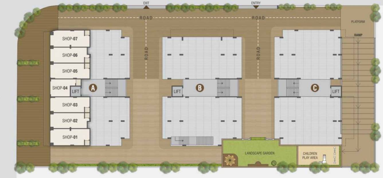  shyamved sapphire Block A Cluster Plan