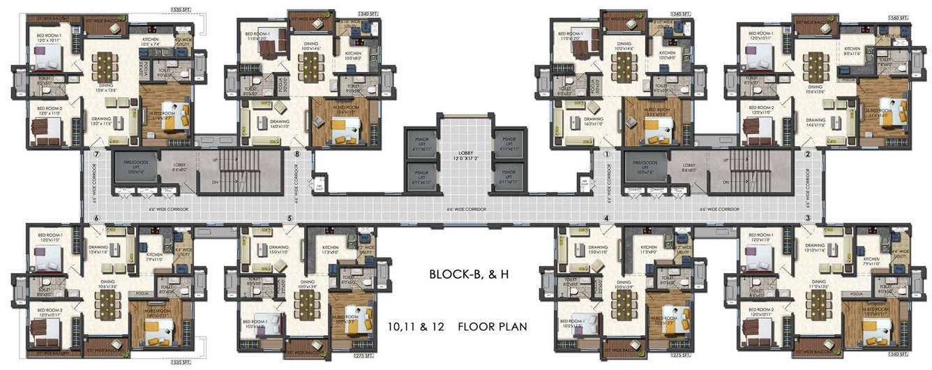 Images for Cluster Plan of Aparna Sarovar Zenith