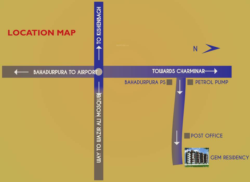  residency Images for Location Plan of Gem Residency