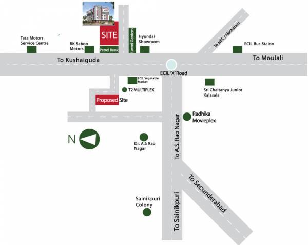 Images for Location Plan of Sri Lakshmi Constructions Shree Yash Towers