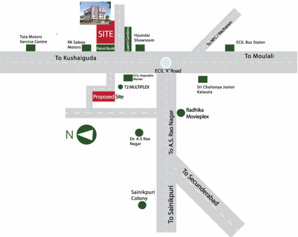 Images for Location Plan of Sri Lakshmi Constructions Shree Yash Towers