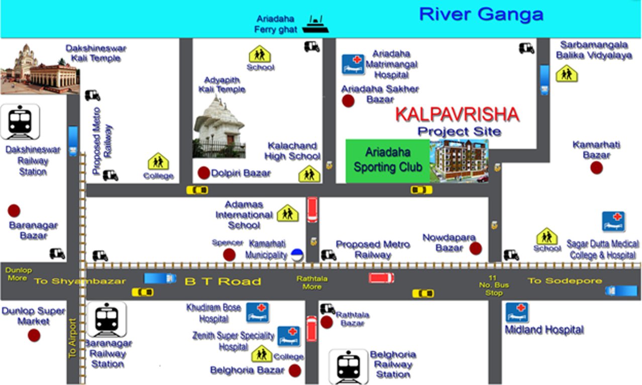 Images for Location Plan of Karunamoyee Kalpavriksha