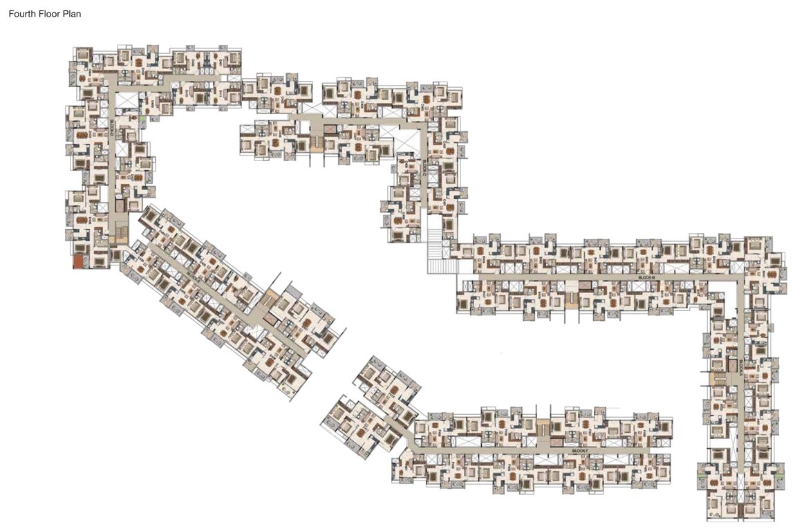  royce Block A to F Cluster Plan For 4th Floor