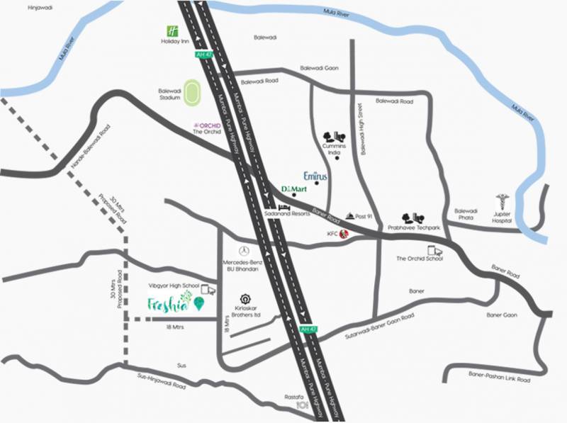 Images for Location Plan of Kundan Freshia Apartments
