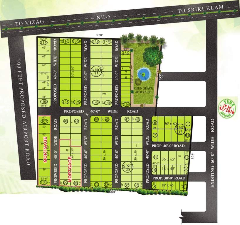 Images for Layout Plan of V S Homes And Resorts Venkata Sai Gardens Phase 3