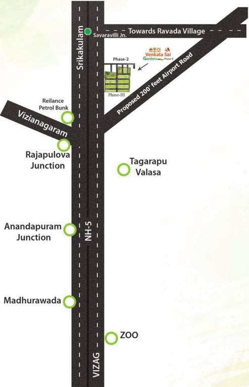 Images for Location Plan of V S Homes And Resorts Venkata Sai Gardens Phase 3