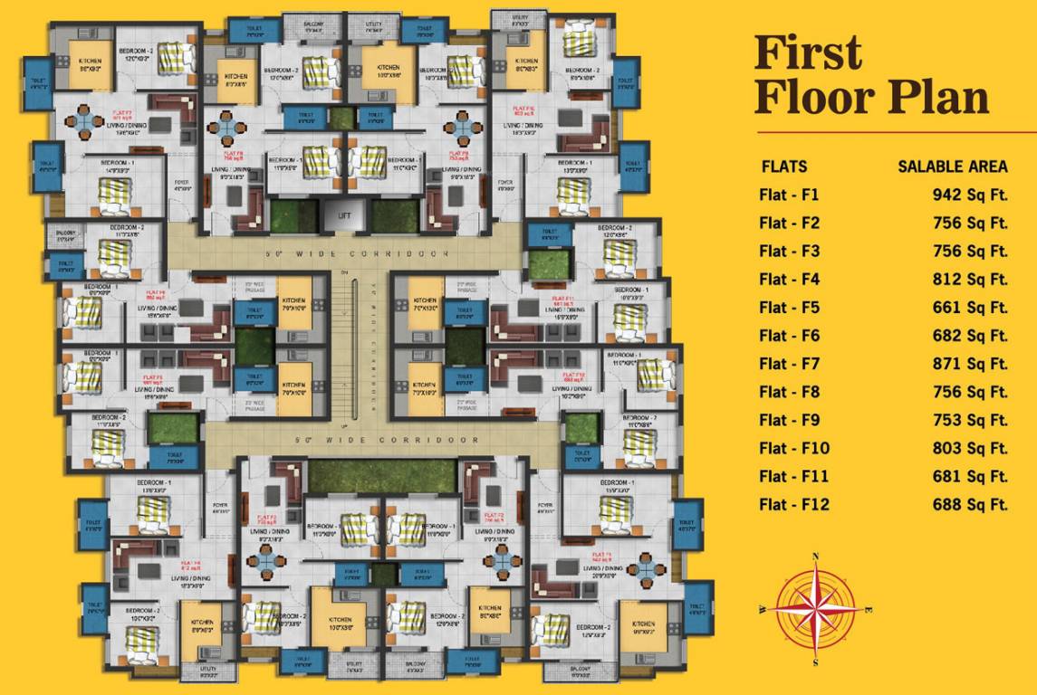 Images for Cluster Plan of Four Square Developer Amado Square