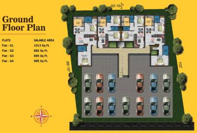 Images for Cluster Plan of Four Square Developer Amado Square