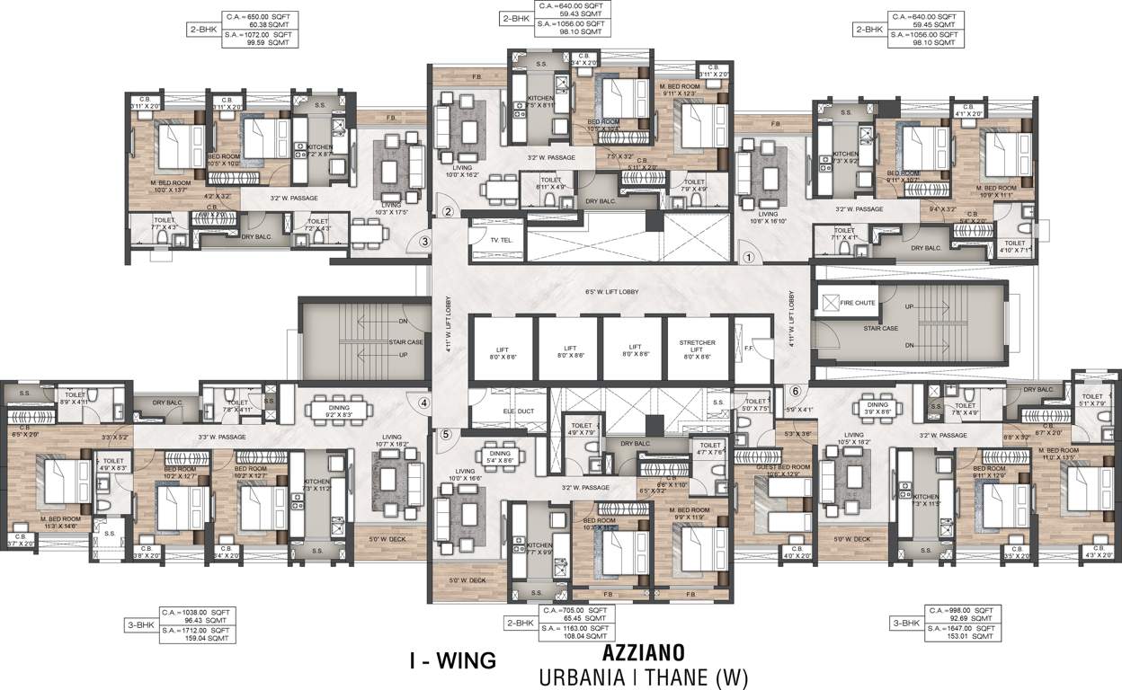  azziano wing i Images for Cluster Plan of Rustomjee Azziano Wing I