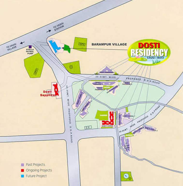  residency Images for Location Plan of Dosti Residency