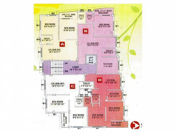 Images for Cluster Plan of Adya Renuka Apartment