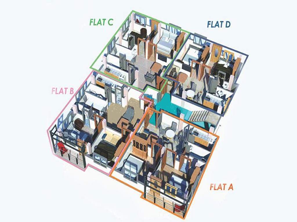 Images for Cluster Plan of S And N Group S N Apartment