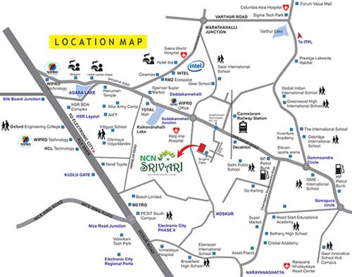  srivari Images for Location Plan of NCN Srivari