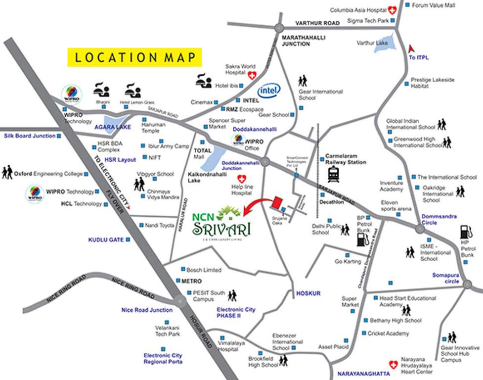  srivari Images for Location Plan of NCN Srivari