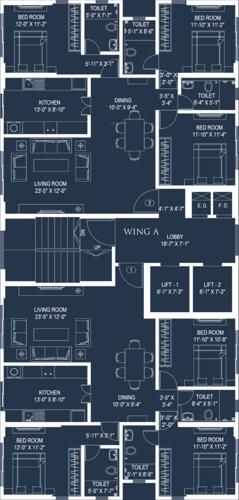 Images for Cluster Plan of Dhaval Sunrise Orlem sunrise-orlem Images for Cluster Plan of Dhaval Sunrise Orlem