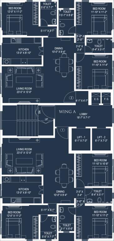  sunrise orlem Images for Cluster Plan of Dhaval Sunrise Orlem