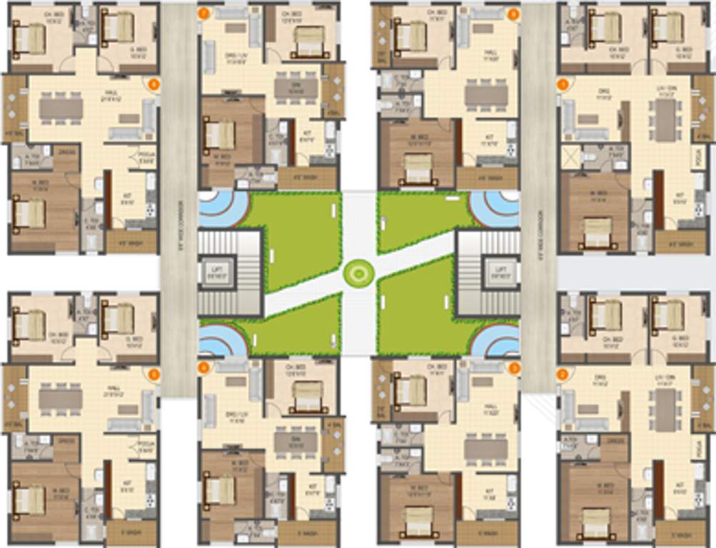 heaven Images for Cluster Plan of Sai Heaven