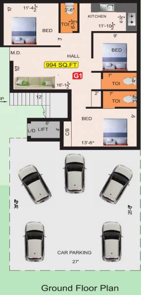 Images for Cluster Plan of VGK Brindavan