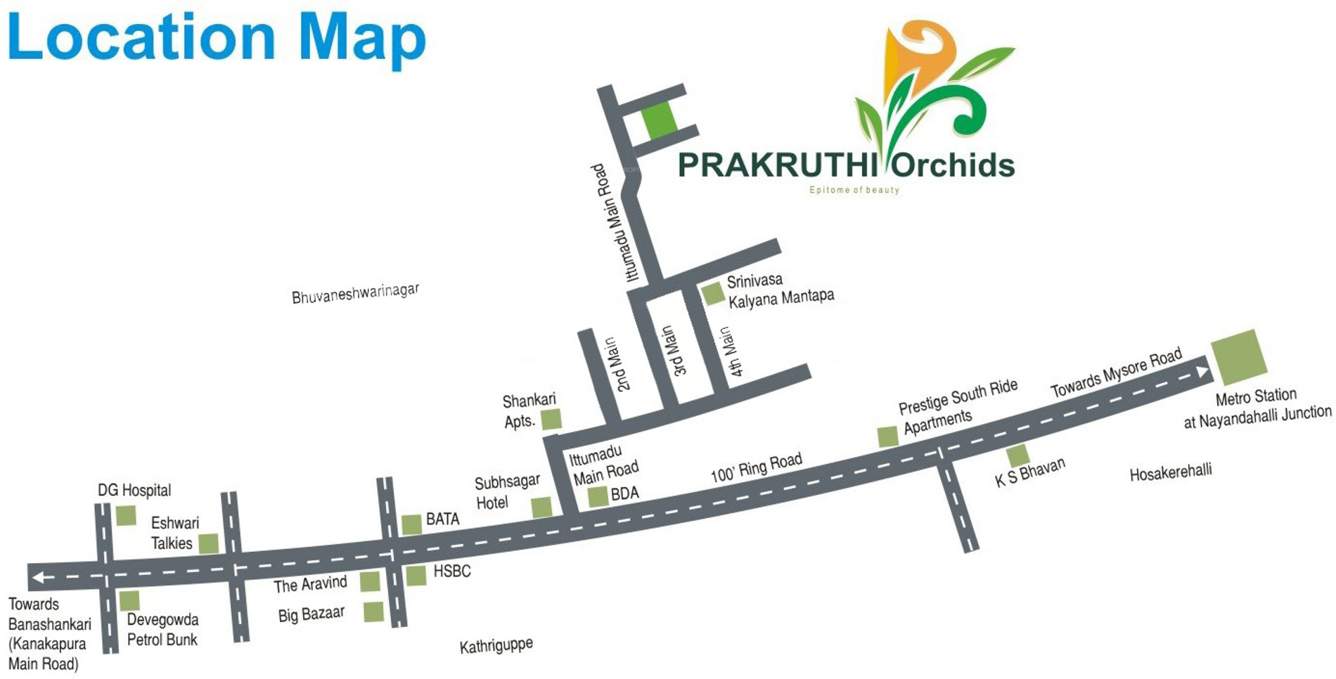 prakruthi orchids Images for Location Plan of Prakruthi Prakruthi Orchids