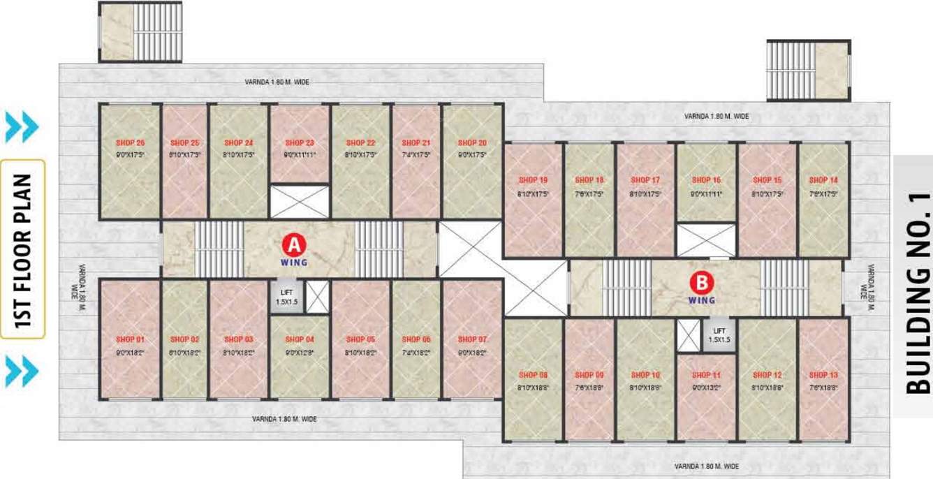 Images for Cluster Plan of Classic Builders Central Plaza