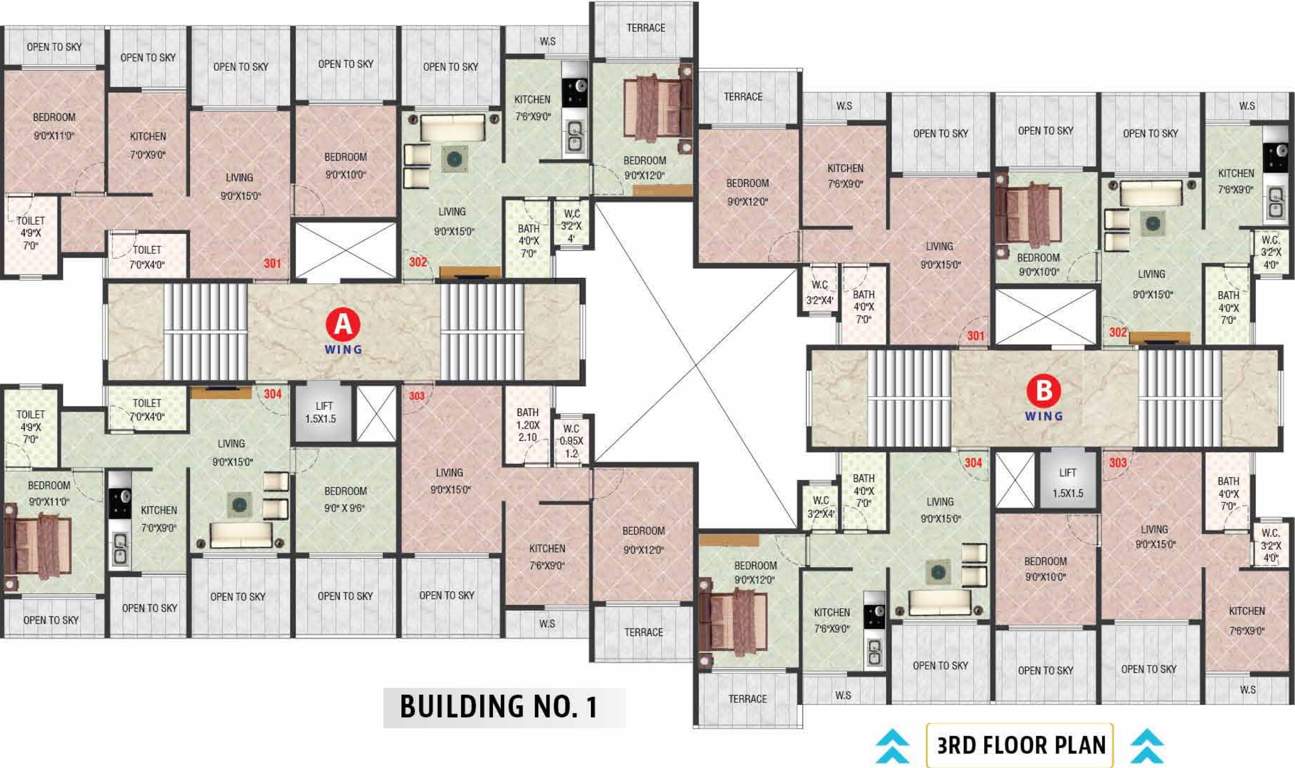 Images for Cluster Plan of Classic Builders Central Plaza