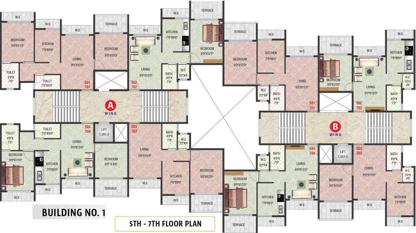 Images for Cluster Plan of Classic Builders Central Plaza