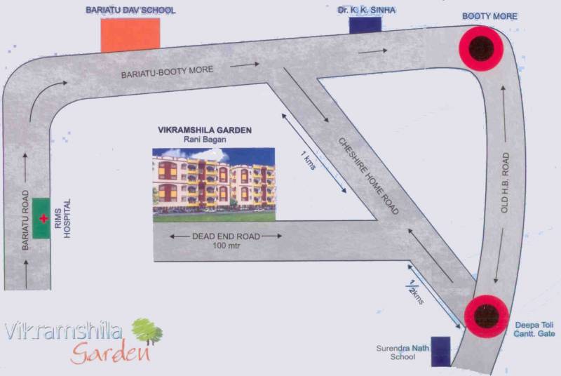Images for Location Plan of Vasudeva Realty Vikramsila Garden