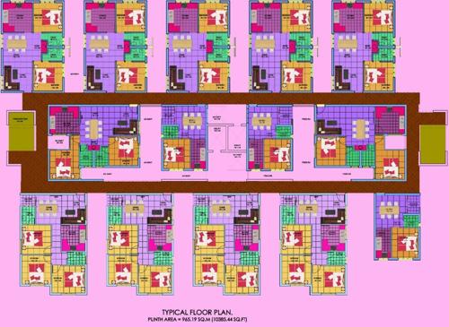  fortun-valley Images for Cluster Plan of Ganga Developers Fortun Valley
