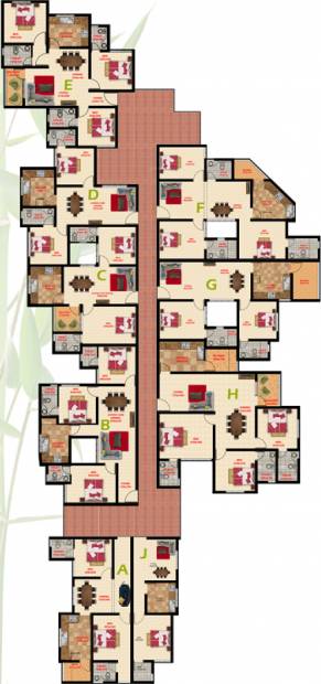 Images for Cluster Plan of Ganga Developers Green Mansion