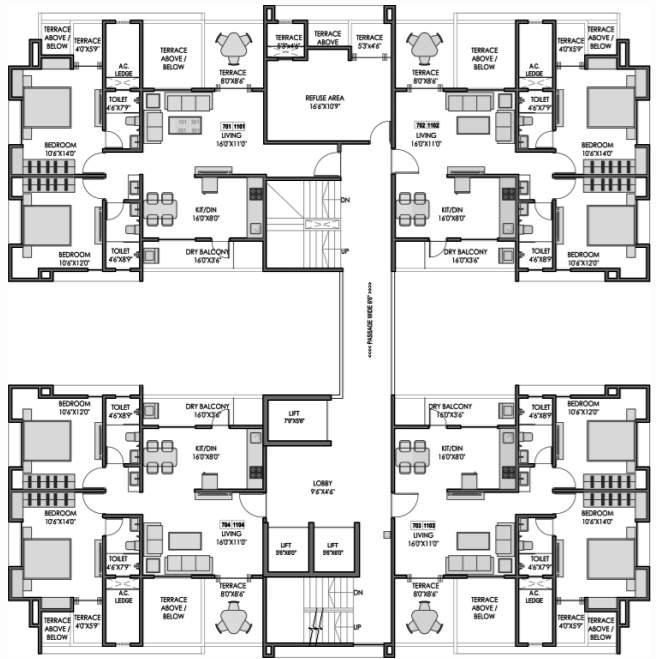 padmavati hills Wing H Cluster Plan