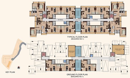  vrindavan-flora-rasayani-garden-phase-i Building No 3 Cluster Plan