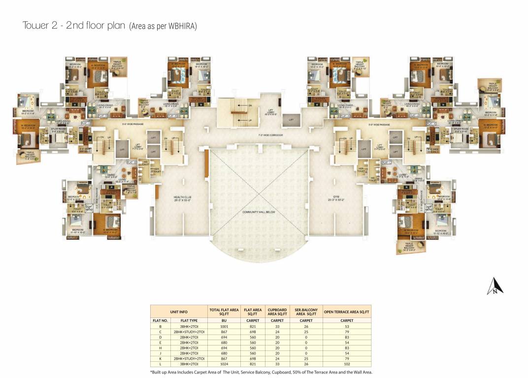 the one Tower 2 Cluster Plan