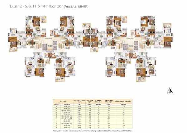  the-one Tower 2 Cluster Plan from 5th to 14th Floor