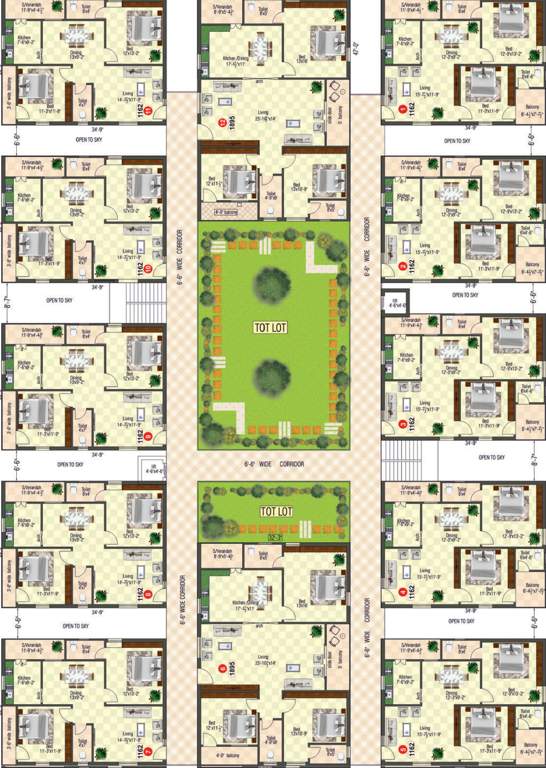 Images for Cluster Plan of Aaditri Fortune Iconia