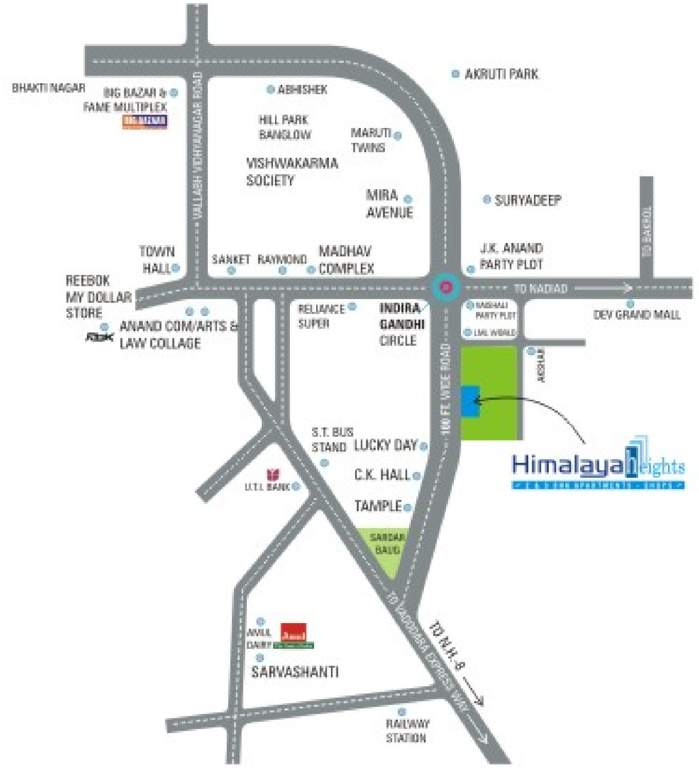  heights Images for Location Plan of Himalaya Buildcon Heights