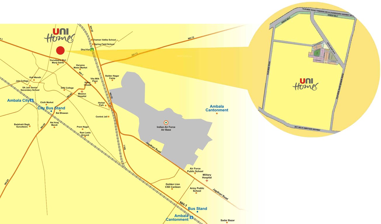Images for Location Plan of Unitech Unihomes