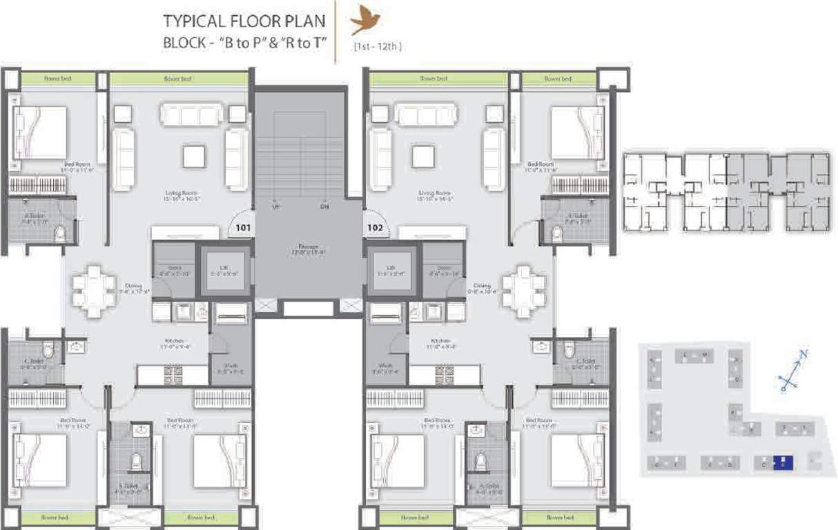 avadh carolina Images for Cluster Plan of Avadh Carolina