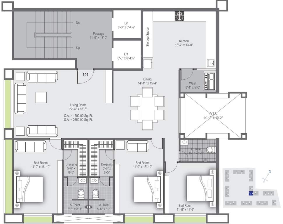 avadh carolina Images for Cluster Plan of Avadh Carolina