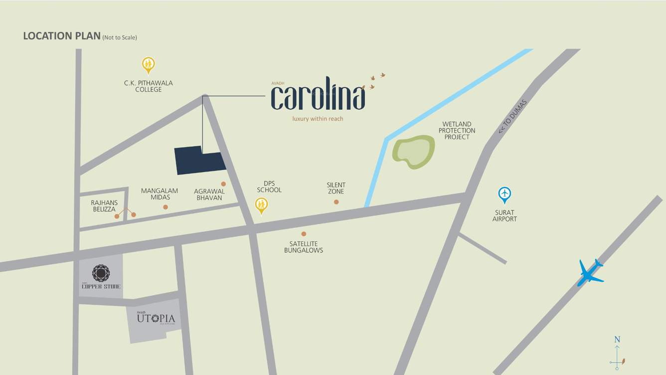 avadh carolina Images for Location Plan of Avadh Carolina